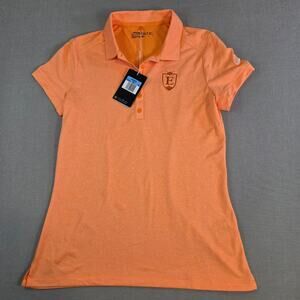 Nike Golf Women’s Dri-Fit Polo Shirt Orange Performance Top Size M NWT